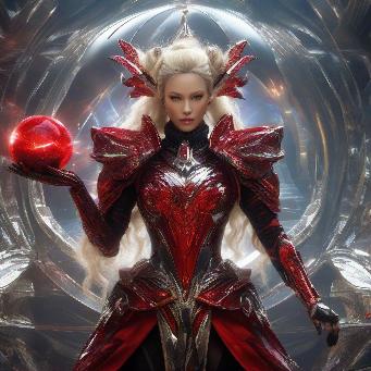 Synesthesia, female cyborg, Human-machine hybrids, Part organic and part artificial, Advanced bionic enhancements, Futuristic technology, Cybernetic implants, Blend of biology and robotics, Enhanced physical capabilities, Integrated electronics, Neural interfaces, sci-fi, magical, Midlife, Stacked, Polynesian, Ruby red eyes, Scars, Silver Blonde Space buns hair, Frown, Mixing potions in a cauldron, concocting potent elixirs, wearing Ombre Pleated skirt, Caramel Piqué Strappy camisole, Straw hat, and and and Channel, Standing with arms raised, palms open, invoking mystical beings, Moonbeam, absurdes, HDR