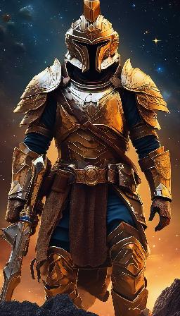 A warrior of Foundation saga style, great quality, high resolution, 8K, variety of details, high definition.